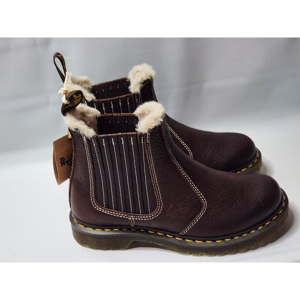 Dr. Martens 2976 Leonore II WarmWair Chelsea Boots Women’s 8 Dark Brown - Picture 10 of 11